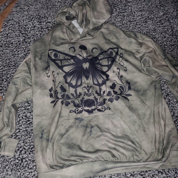 Witchy Moth Pullover with Hood - Picture 2 of 2